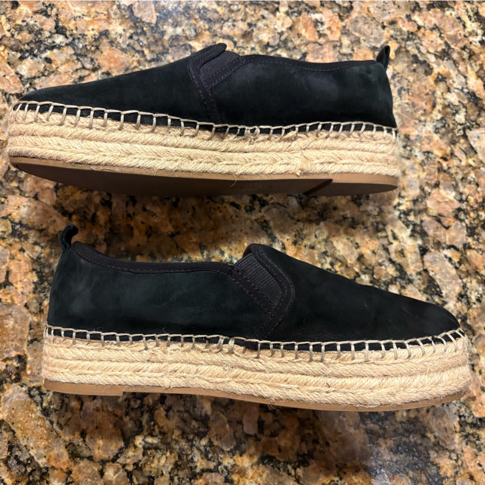 Sam Edelman Women's Carrin Platform Espadrille Slip-On Shoe Black Suede Size: 7M - Picture 9 of 13